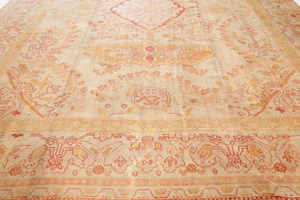 Authentic 19th Century Turkish Oushak Rug BB7504