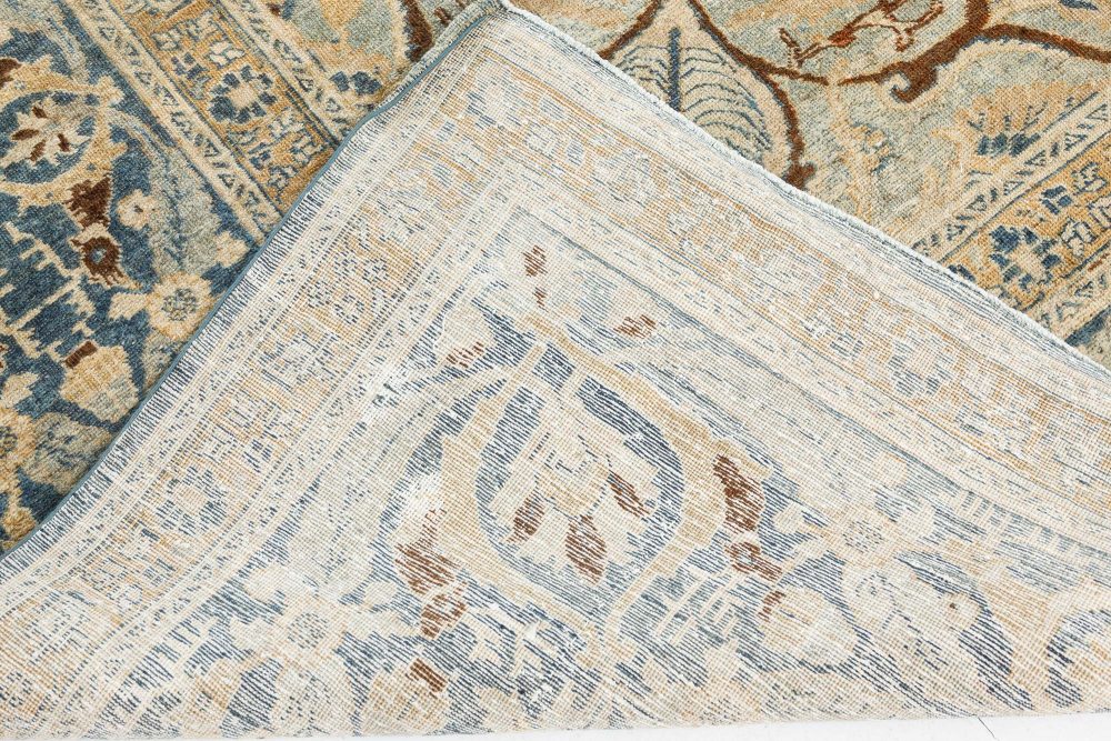Fine Antique Persian Tabriz Handmade Wool Rug BB7508