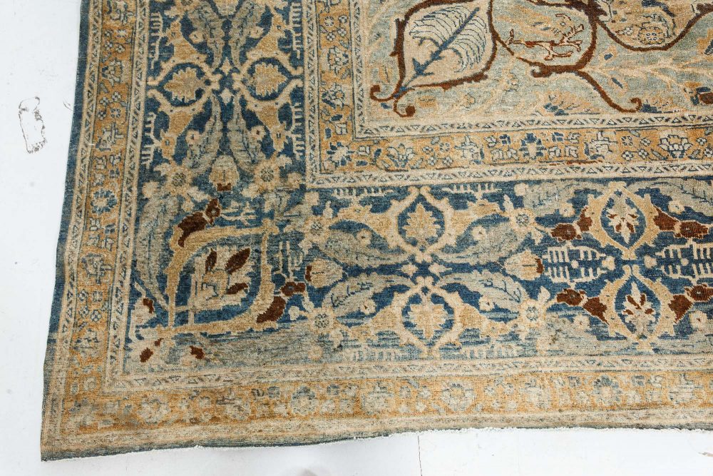 Fine Antique Persian Tabriz Handmade Wool Rug BB7508