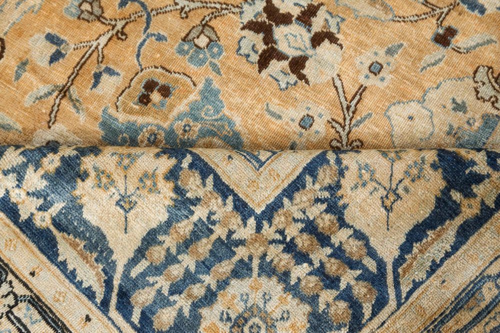 Fine Antique Persian Tabriz Handmade Wool Rug BB7511