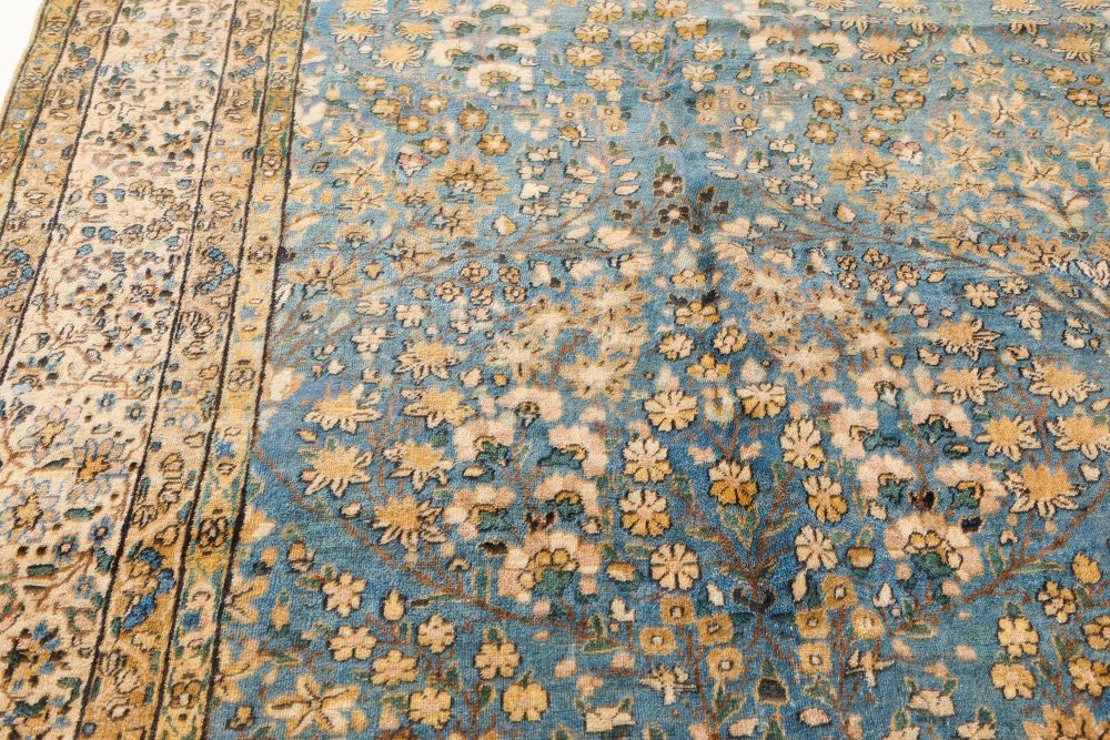 Vintage Kirman Blue Carpet BB7515