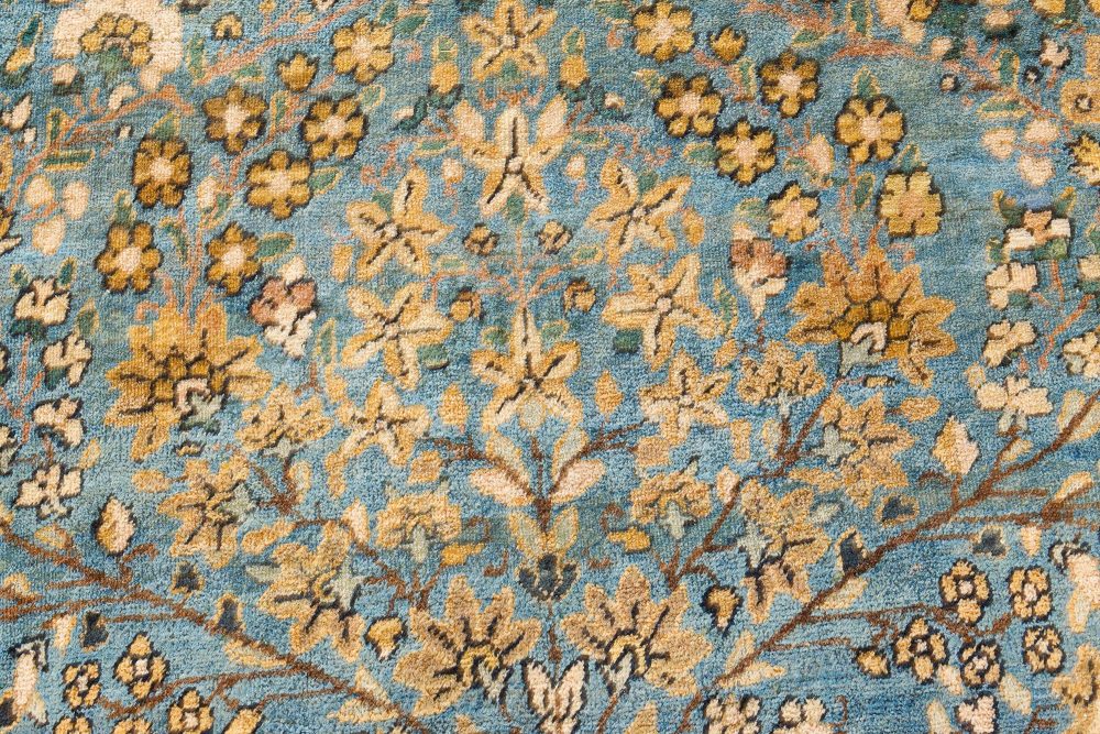 Vintage Kirman Blue Carpet BB7515