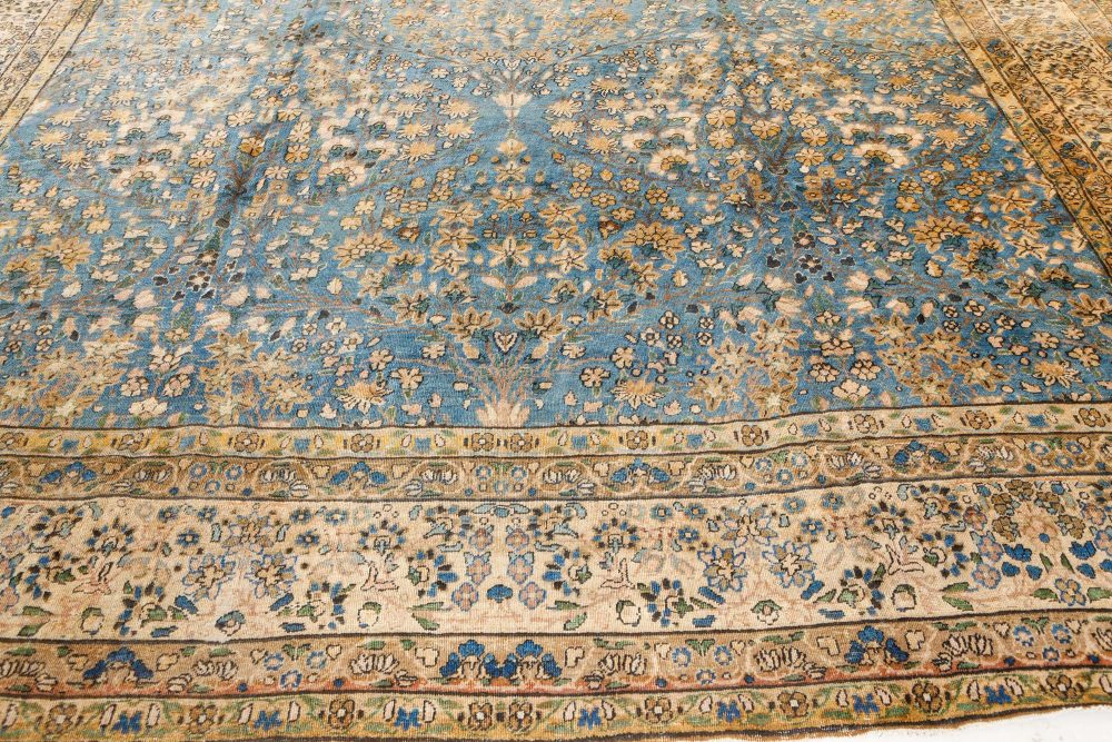 Vintage Kirman Blue Carpet BB7515
