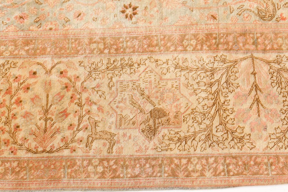 Authentic Persian Tabriz Handmade Wool Rug BB7516