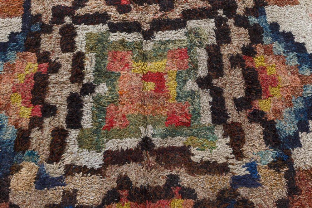 Handmade Vintage French Botanic Design Carpet BB7550