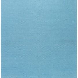 Flatweave Modern Oversized Blue Viscose Diamond Lattice Rug “Facet” N11308