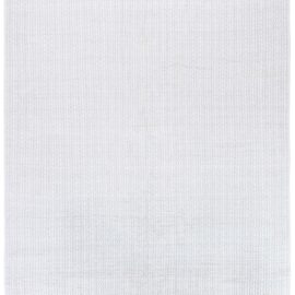 Flatweave Modern Geometric Light Gray Wool Rug “Maillon” N11295