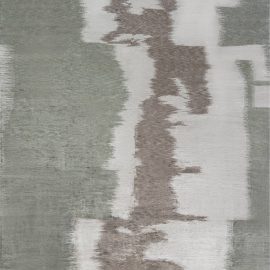 “Mimosa” Contemporary Geometric Classic Taupe Hand-Knotted Wool Carpet N10373