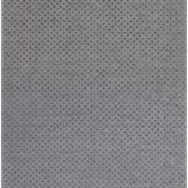 Abstract Modern Slate Gray Handmade Rug Arches “Gray Arches” N10737