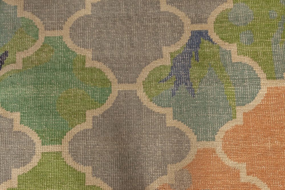 Doris Leslie Blau Collection Colorful Bold Traditional Design Handmade Wool Rug N11264
