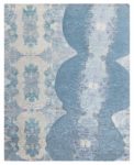Doris Leslie Blau Collection Modern <mark class='searchwp-highlight'>Eskayel</mark> Jangala Abstract Green Silk Rug N10875