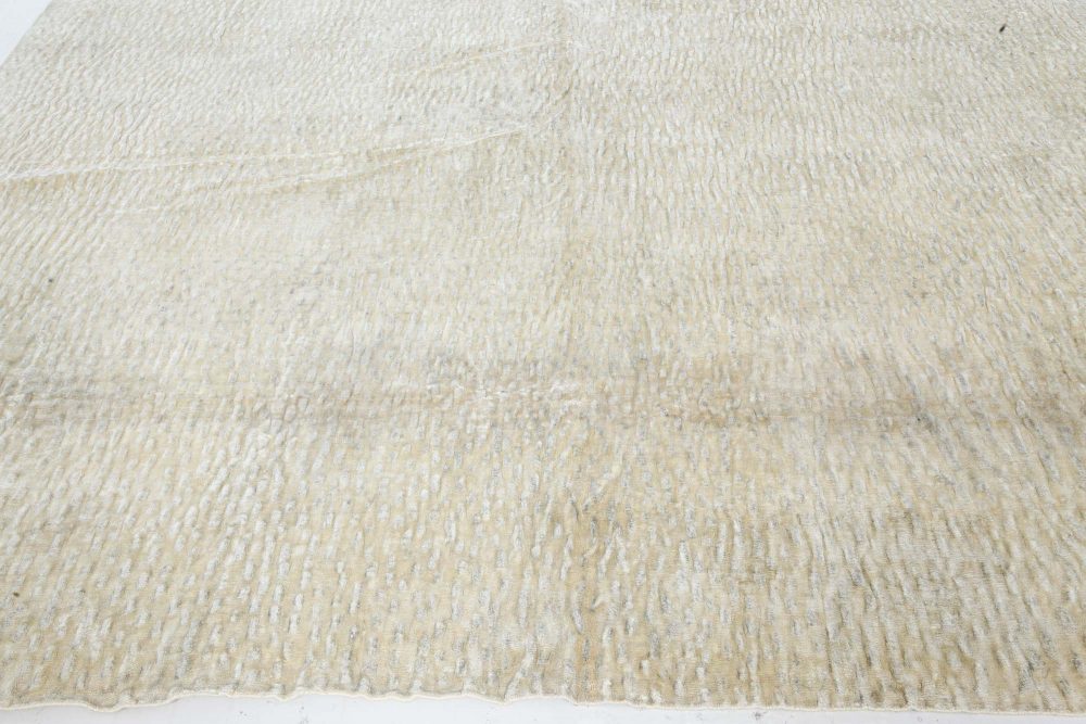 Doris Leslie Blau Collection Sand Dunes in Beige Silk Rug N10988