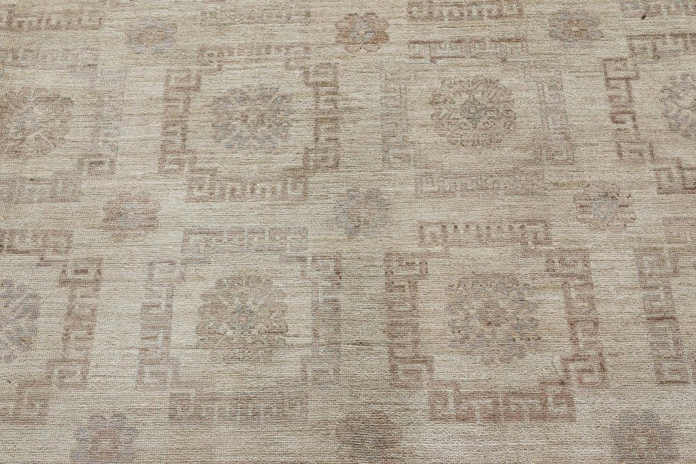 Doris Leslie Blau Collection Large Samarkand Style Geometric Handmade Wool Rug N11079