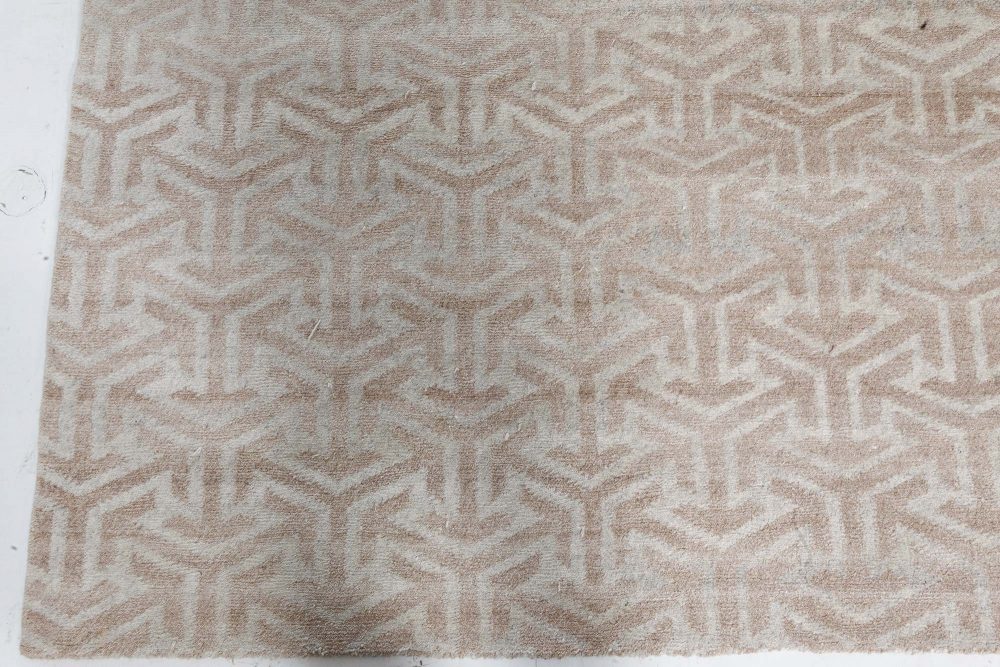 Doris Leslie Blau Collection Modern Terra Rug in Natural Wool N11268