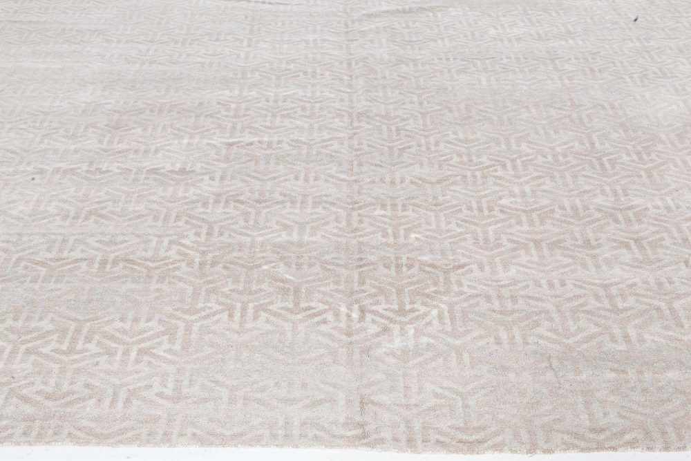 Doris Leslie Blau Collection Modern Terra Rug in Natural Wool N11268