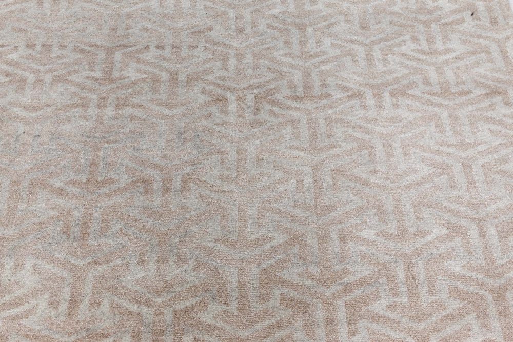 Doris Leslie Blau Collection Modern Terra Rug in Natural Wool N11268