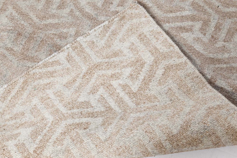 Doris Leslie Blau Collection Modern Terra Rug in Natural Wool N11268