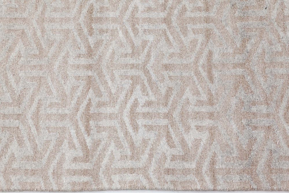 Doris Leslie Blau Collection Modern Terra Rug in Natural Wool N11268