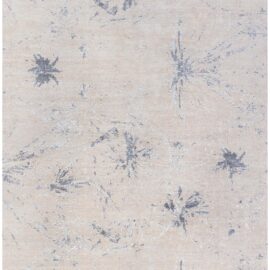 Modern Abstract Floral Light Beige Handmade Wool Rug “Splash” N13044