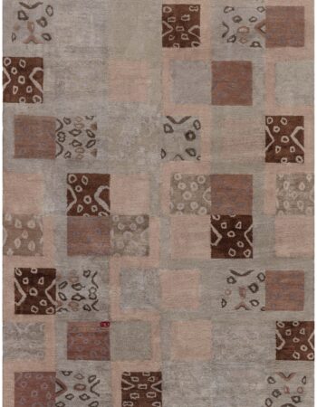 Contemporary Flatweave Solid Light Beige Wool Carpet “Alabaster” N12854 Contemporary Flatweave Solid Light Beige Wool Carpet “Alabaster” N12854