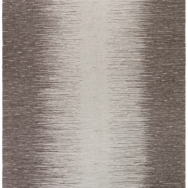 Abstract Modern Striated Flatweave Wool Rug In Classic Taupe And Light Beige “Pluvial” N13000
