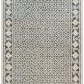 Traditional Antique-Inspired Floral Classic Taupe Hand-Knotted Wool Rug “Elysian” N12919