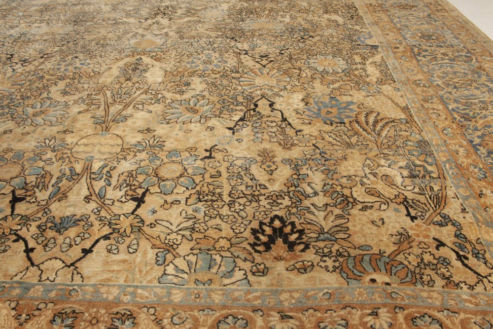 Fine Antique Persian Kirman Handmade Wool Rug BB6019