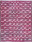 Midcentury Persian Meshad Handwoven Wool Rug in Purple and Gray BB6233