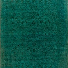 Doris Leslie Blau Collection Tabriz HJR35 Green Botanic Handmade Wool Rug N10097
