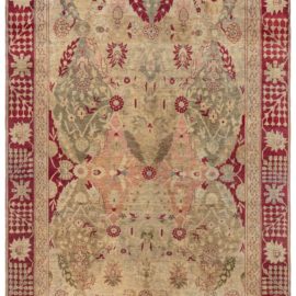Hereke Antique Soft Beige Rug – Circa 1880 BB5636