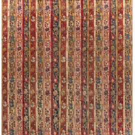 19th Century Turkish Oushak Botanic Handwoven Wool Rug BB4773