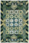 <mark class='searchwp-highlight'>Art Deco</mark> Design Green Handmade Wool Carpet BB8638