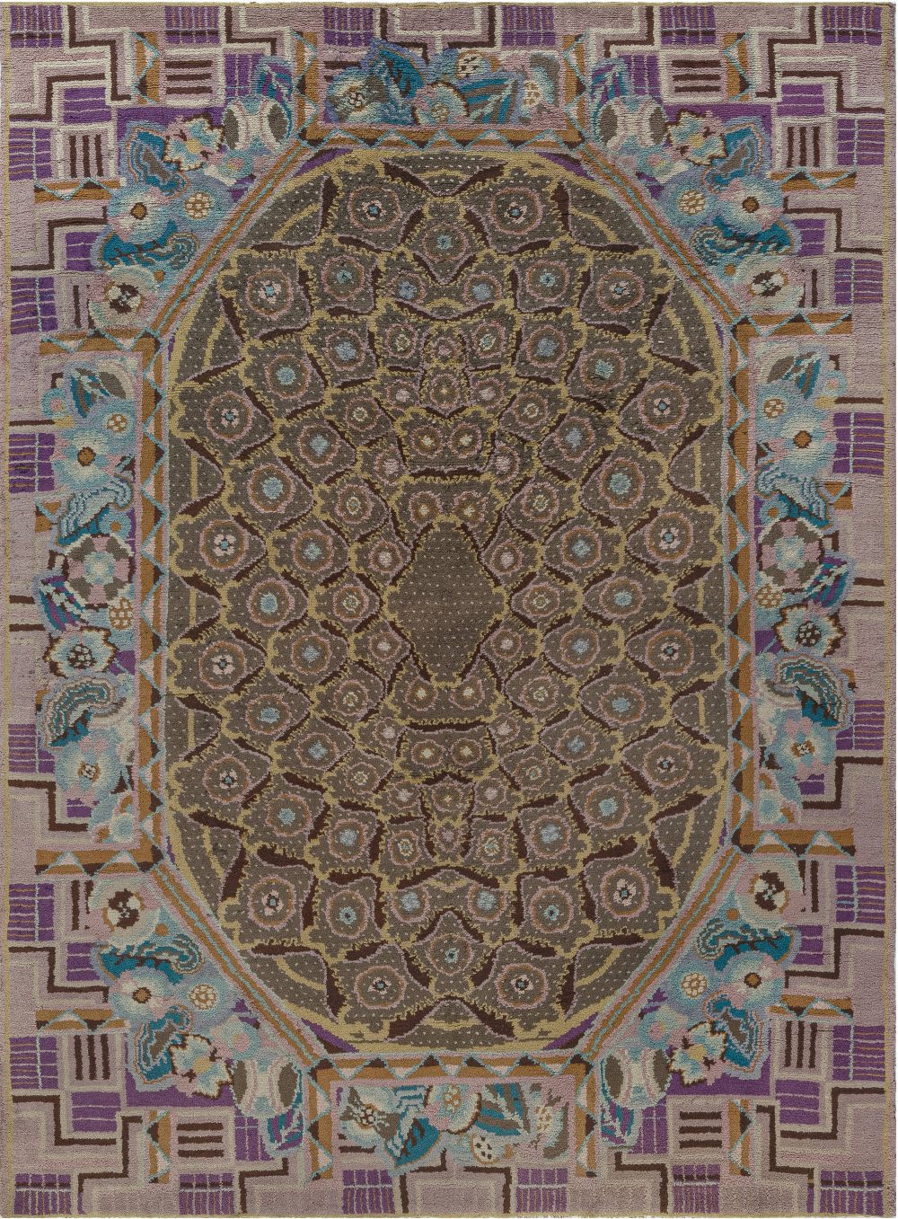 Vintage French Art Deco Rug BB7530