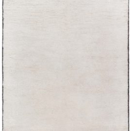 Vintage Moroccan Abstract Cream Hand-Knotted Wool Rug BB8973