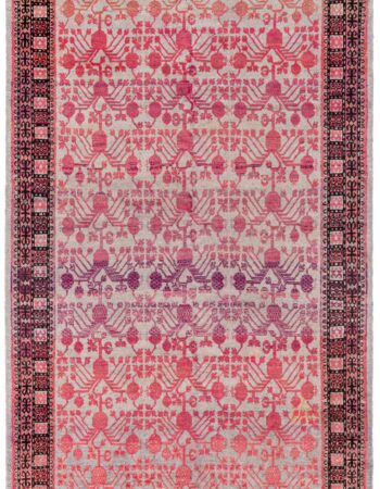 Antique Kirman Persian Floral Allover Soft Beige Hand-Knotted Wool Rug – Circa 1920 BB8442 Antique Kirman Persian Floral Allover Soft Beige Hand-Knotted Wool Rug – Circa 1920 BB8442