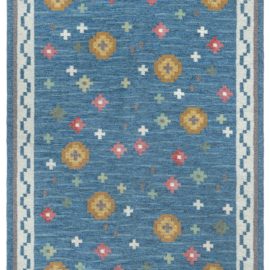 Mid-Century Scandinavian Hand-Knotted Rug BB5454