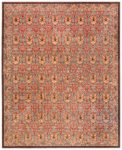 High-quality Vintage Floral Design Spanish Handmade Wool Rug BB7552