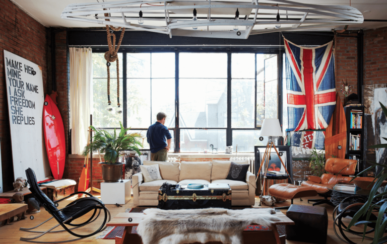 Men up with decor