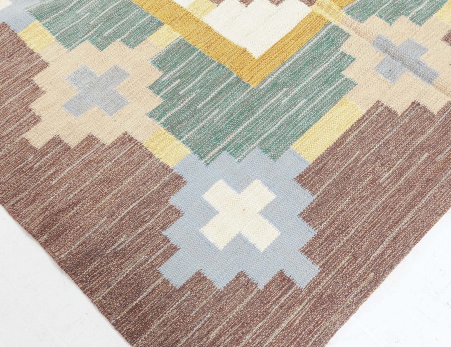 Swedish Flat Weave rug by Sverker Greuholm BB6300