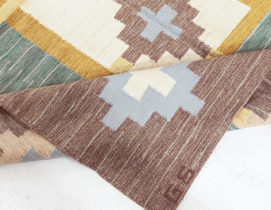 Swedish Flat Weave rug by Sverker Greuholm BB6300