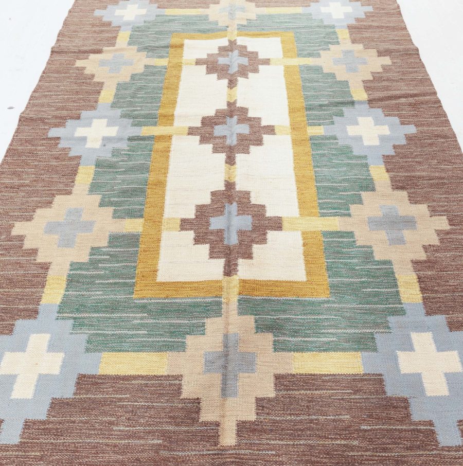 Swedish Flat Weave rug by Sverker Greuholm BB6300