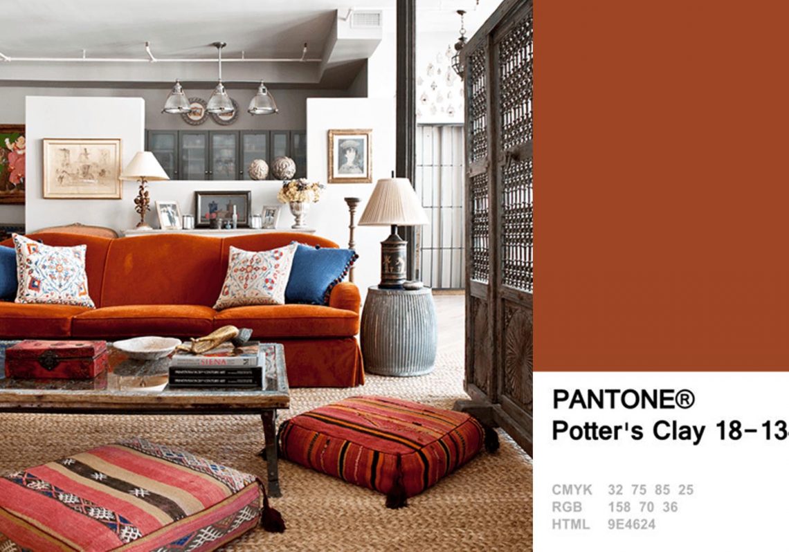 colorful interior, colorful living room, interior decorating, decorating with color, color palette, orange interior
