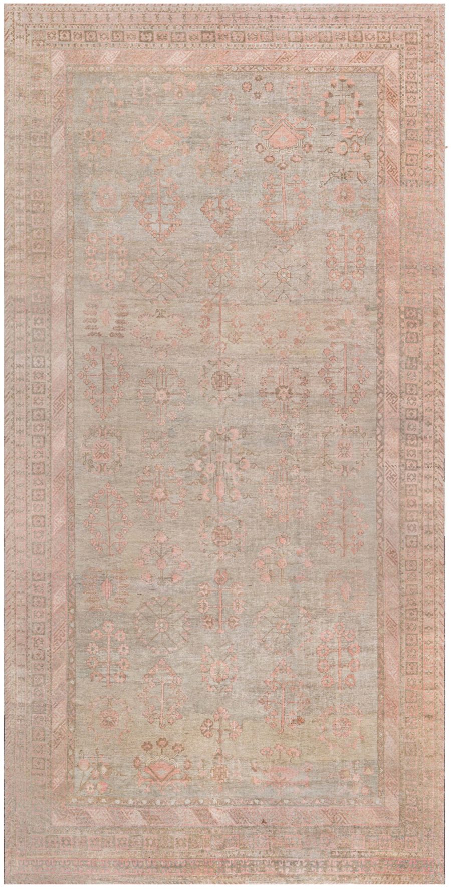 Mid-20th Century Samarkand Handmade Wool Rug BB6289