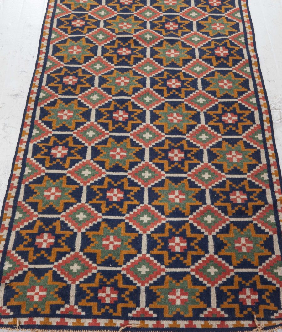 Mid-20th Century Swedish Flat-Weave Wool Runner BB6250