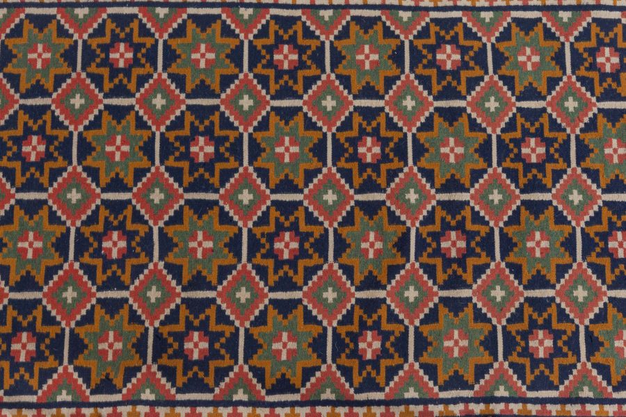 Mid-20th Century Swedish Flat-Weave Wool Runner BB6250