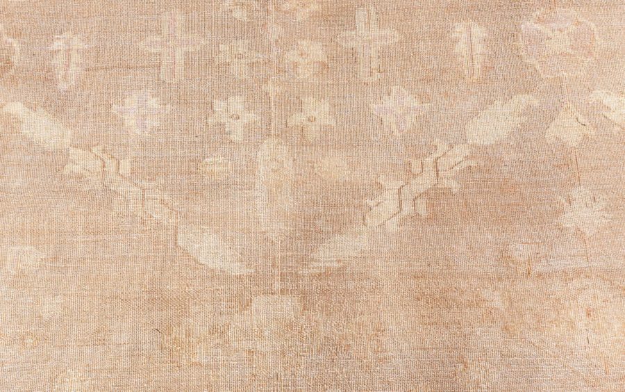 Large Indian Amritsar Botanic Brown Handmade Wool Carpet BB6364