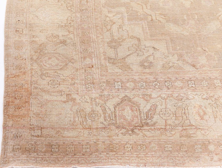 Large Indian Amritsar Botanic Brown Handmade Wool Carpet BB6364
