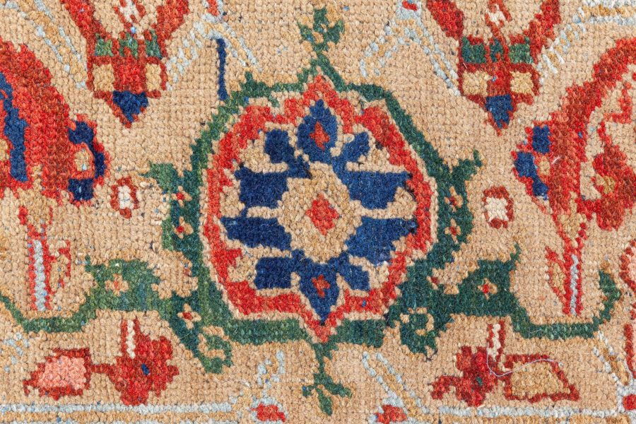 Early 20th Century Colorful Persian Heriz Handwoven Wool Carpet BB7203