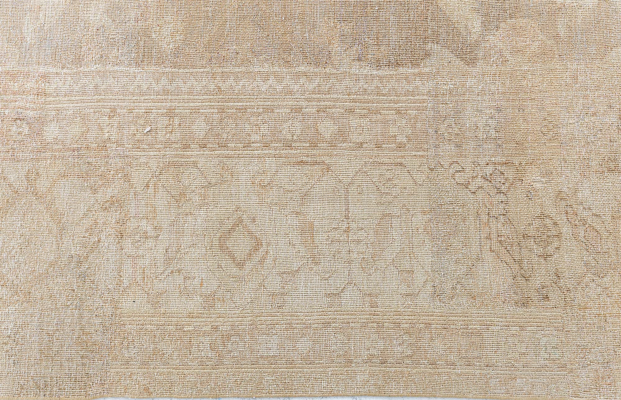 Antique Amritsar Indian Allover Geometric Brown Hand-Knotted Wool Rug – Circa 1920 BB9028 Antique Amritsar Indian Allover Geometric Brown Hand-Knotted Wool Rug – Circa 1920 BB9028