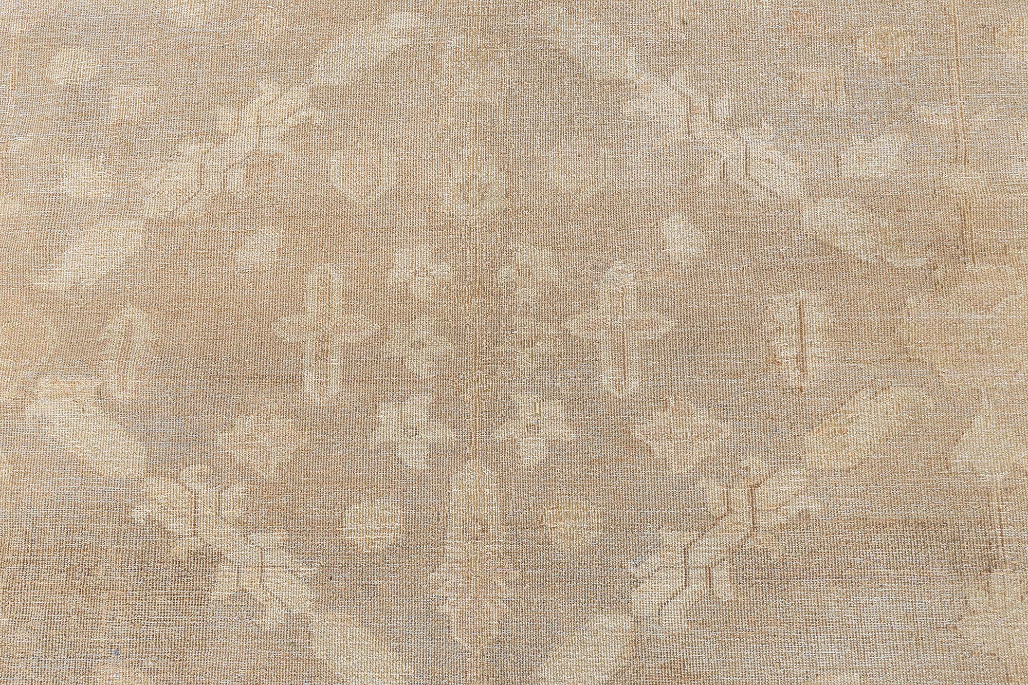 Antique Amritsar Indian Allover Geometric Brown Hand-Knotted Wool Rug – Circa 1920 BB9028 Antique Amritsar Indian Allover Geometric Brown Hand-Knotted Wool Rug – Circa 1920 BB9028